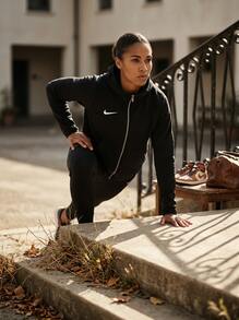 Nike Sports Jackets Breathable Packable Lightweight Travel Casual Weekend Black DC8039-010 - Black - View 5