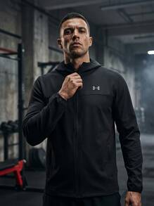 Under Armour UA Men's Sports Jackets Adjustable Warm Stretchy Training Travel Casual Black 6005897-001 - Grey - View 2