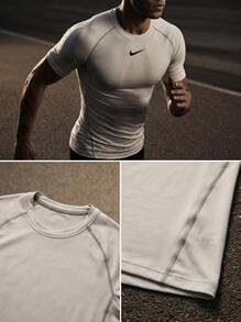 Nike ملابس علوية علوي ضيق أبيض للرجال الاحترافي - أبيض - مشاهدة 5