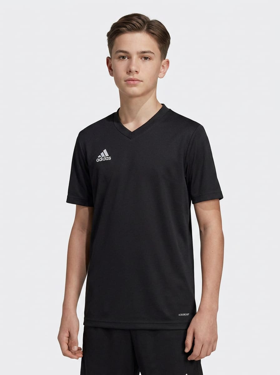 Adidas قميص أطفال أسود Entrada 22 - الأسود - مشاهدة 1
