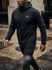 Under Armour UA Men's Sports Jackets Adjustable Warm Stretchy Training Travel Casual Black 6005897-001 - Grey - View 7