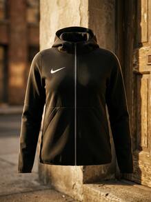Nike Sports Jackets Breathable Packable Lightweight Travel Casual Weekend Black DC8039-010 - Black - View 2