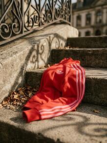 Adidas Sports Jackets Breathable Packable Lightweight Daily Training Travel JW3665 - Red - View 5