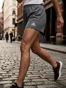 Adidas Sports Shorts Stretchy Easy To Match Elastic Waist Casual Running Beach Grey HH9995 - Grey - View 9