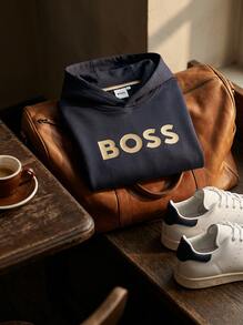 Hugo Boss Men's Cozy Breathable Easy To Match School Casual Home J52351-849 - Navy Blue - View 6