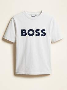 Hugo Boss Kids' Durable Comfortable Versatile Outdoor Training Vacation White J25P24-544 - White - View 3