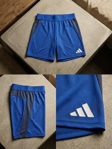 Adidas Sports Shorts Easy To Match Elastic Waist Breathable Outdoor Training Casual Blue IQ4774 - 寶藍色 - 查看 4
