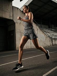 Adidas Sports Shorts Stretchy Easy To Match Elastic Waist Casual Running Beach Grey HH9995 - Grey - View 8