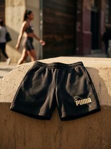 Puma Sports Shorts Durable Lightweight Versatile Sports Weekend Summer Black 691826-01 - Puma Black-Puma Silver - 查看 2