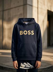 Hugo Boss Men's Cozy Breathable Easy To Match School Casual Home J52351-849 - Navy Blue - View 2