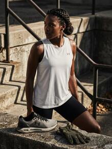 Under Armour ملابس علوية بدون أكمام - أبيض - مشاهدة 4