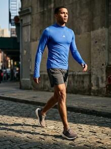 Adidas Men's Sports Tees & Tanks Lightweight Easy To Match Moisture-Wicking Outing Gym Home Blue JL5634 - 寶藍色 - 查看 8