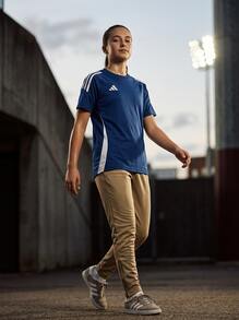 Adidas Kids' Lightweight Easy To Match Moisture-Wicking Sports Outdoor Training Blue IR9357 - Blue - View 7