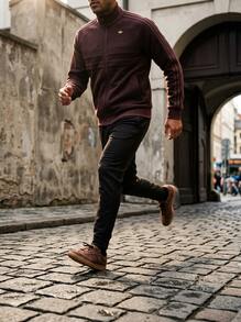 Adidas Men's Sports & Outdoor Hoodies Cozy Breathable Easy To Match Commuting Outing Training Brown IZ3271 - Brun - Visa 8