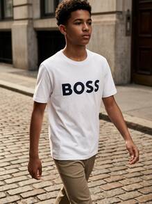 Hugo Boss Kids' Durable Comfortable Versatile Outdoor Training Vacation White J25P24-544 - White - View 7
