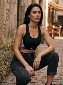 Reebok Sports Tees & Tanks Easy To Match Moisture-Wicking Breathable Casual Outing Gym Black HS4764 - Black - View 3