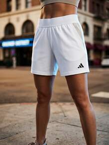 Adidas Sports Shorts Durable Lightweight Versatile Sports Weekend Summer White IQ4775 - White - View 2