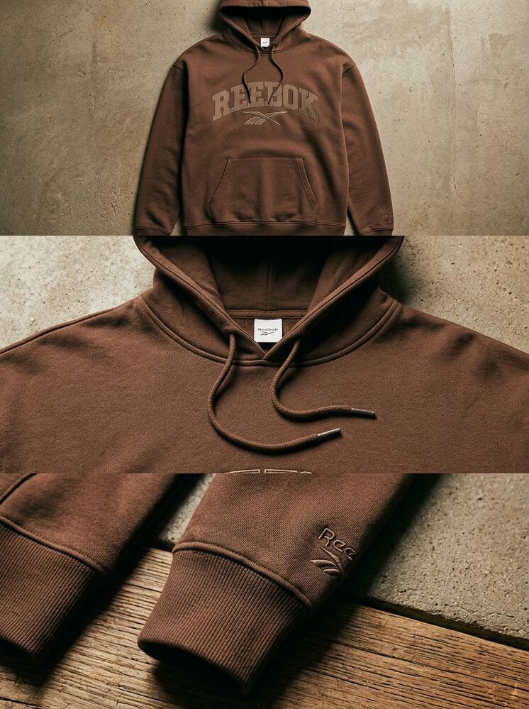 Reebok Men's Sports & Outdoor Hoodies Cozy Breathable Easy To Match Sports Commuting Outing Brown 100240371 - Brown - View 4
