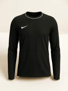 Nike سويت شيرت نسائي بارك 26 باللون الأسود - أبيض وأسود - مشاهدة 3