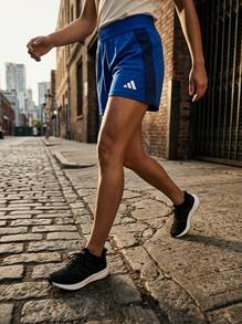 Adidas Sports Shorts Easy To Match Elastic Waist Breathable Outdoor Training Casual Blue IQ4774 - 寶藍色 - 查看 8