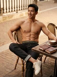 TOMMY HILFIGER UNDERWEAR Men's Trunks Durable Elastic Waist Classic Fit Weekend Training Daily UM0UM03890-0YY - Arm Grn/Prp Nvy/Nov Grn - View 3