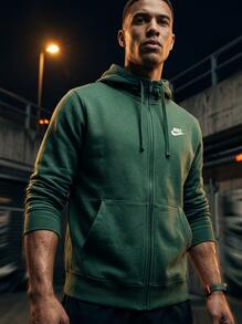 Nike كنزة رياضية للرجال من نادي باللون الأخضر - أخضر - مشاهدة 4