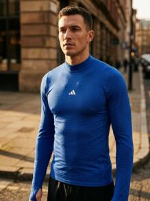 Adidas Men's Sports Tees & Tanks Lightweight Easy To Match Moisture-Wicking Outing Gym Home Blue JL5634 - 寶藍色 - 查看 2