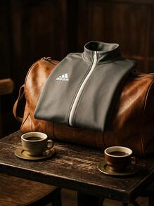 Adidas Sports Jackets Breathable Packable Lightweight Casual Weekend Commuting Grey H57527 - Grey - View 6