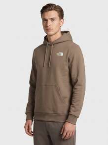 The North Face Heritage Patch Pullover Hoodie Men's Sports & Outdoor Hoodies Stretchy Comfortable Cozy Training Daily Outdoor Brown NF0A89FA-E1Q1 - 棕色 - 查看 1