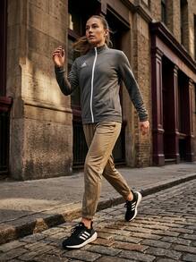 Adidas Sports Jackets Breathable Packable Lightweight Casual Weekend Commuting Grey H57527 - Grey - View 9