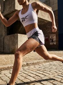 Reebok Sports Tees & Tanks Lightweight Easy To Match Moisture-Wicking Casual Outing Gym Purple HT6145 - 紫色 - 查看 8