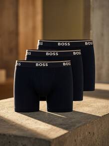 Hugo Boss Men's Breathable Skin-Friendly Versatile Travel Sports Office 50475282-282 - Dark Blue - View 2