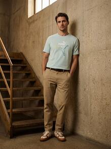 Puma Men's Sports Tees & Tanks Durable Comfortable Versatile Weekend Sports Outdoor Blue 694158-48 - Fresh Water - View 7