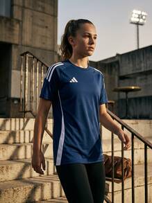Adidas Kids' Lightweight Easy To Match Moisture-Wicking Sports Outdoor Training Blue IR9357 - Blue - View 6