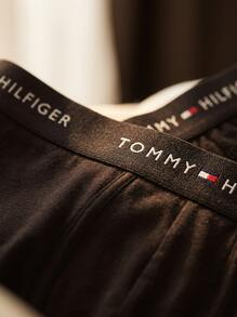 TOMMY HILFIGER UNDERWEAR Men's Trunks Elastic Waist Classic Fit Easy To Match Sports Office Weekend UM0UM02763-0SK - Black - View 6