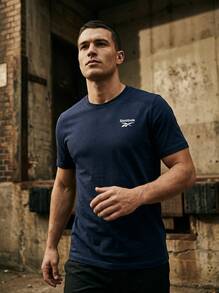 Reebok Men's Sports Tees & Tanks Durable Comfortable Versatile Outing Gym Home Navy 100240908 - Navy Blue - View 7