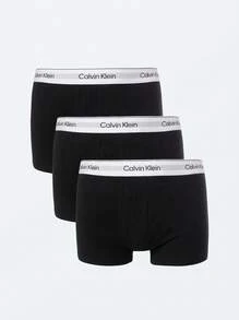 Calvin Klein CK UNDERWEAR Men's Trunks Easy To Match Soft Stretchy Office Weekend Training 000NB3963A-UB1 - Black and White - View 3