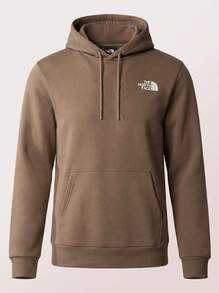 The North Face Heritage Patch Pullover Hoodie Men's Sports & Outdoor Hoodies Stretchy Comfortable Cozy Training Daily Outdoor Brown NF0A89FA-E1Q1 - 棕色 - 查看 3