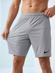 Nike Men's Sports Shorts Elastic Waist Breathable Soft Beach Sports Weekend Grey BV6855-012 - Black - View 4