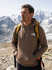 The North Face Heritage Patch Pullover Hoodie Men's Sports & Outdoor Hoodies Stretchy Comfortable Cozy Training Daily Outdoor Brown NF0A89FA-E1Q1 - 棕色 - 查看 5