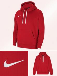 Nike Men's Sports & Outdoor Hoodies Lightweight Durable Fleece-Lined Training Daily Outdoor Red CW6894-657 - 紅色 - 查看 6