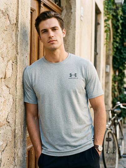 Under Armour SPORTSTYLE Men's Comfortable Versatile Lightweight Weekend Sports Outdoor Grey 1326799-069