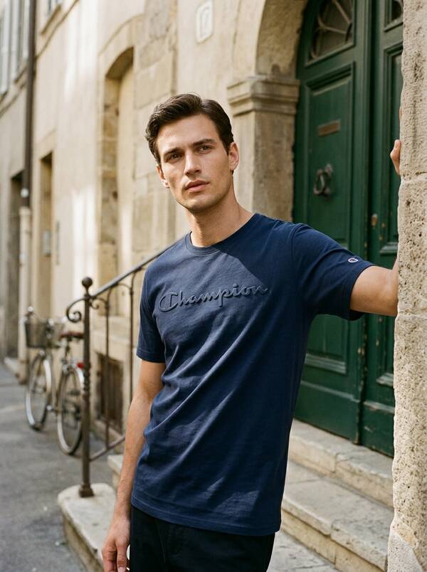 Champion Men's Breathable Classic Fit Quick-Dry Casual Outing Gym Blue 220273-BS501