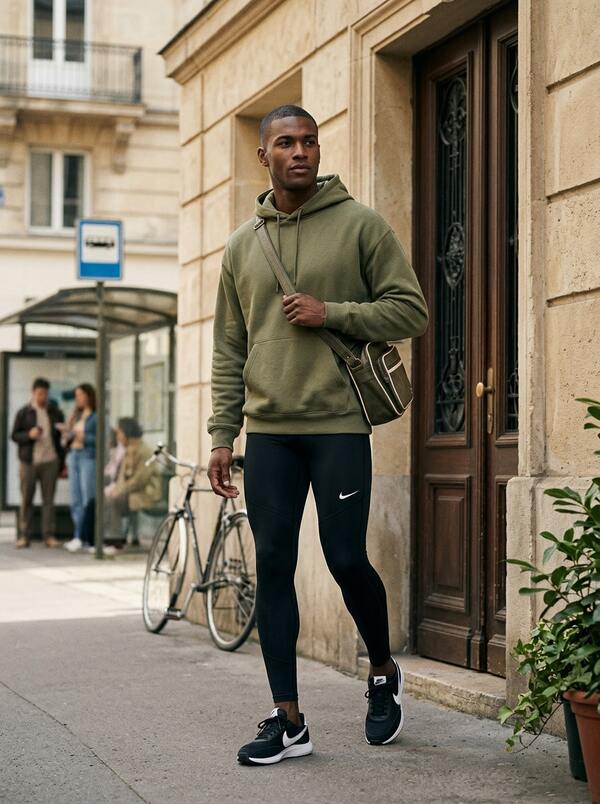 Nike Men's Sports Tights Versatile Soft Supportive Yoga Fitness Outdoor Black FB7952-010