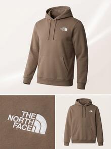 The North Face Heritage Patch Pullover Hoodie Men's Sports & Outdoor Hoodies Stretchy Comfortable Cozy Training Daily Outdoor Brown NF0A89FA-E1Q1 - 棕色 - 查看 6