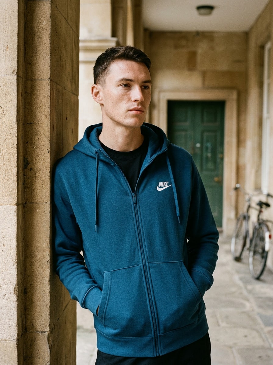 Nike Men's Sports & Outdoor Hoodies Breathable Easy To Match Classic Fit Outing Training Daily Blue FN3884-476 - Blue - View 1