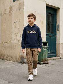 Hugo Boss Men's Cozy Breathable Easy To Match School Casual Home J52351-849 - Navy Blue - View 1