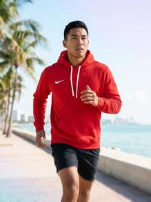 Nike Men's Sports & Outdoor Hoodies Lightweight Durable Fleece-Lined Training Daily Outdoor Red CW6894-657 - 紅色 - 查看 5