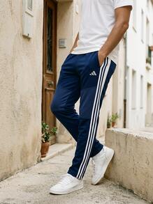 Adidas Men's Sports Pants Stretchy Quick-Dry Breathable Sports Office Weekend Blue IY0114 - Blue - View 1