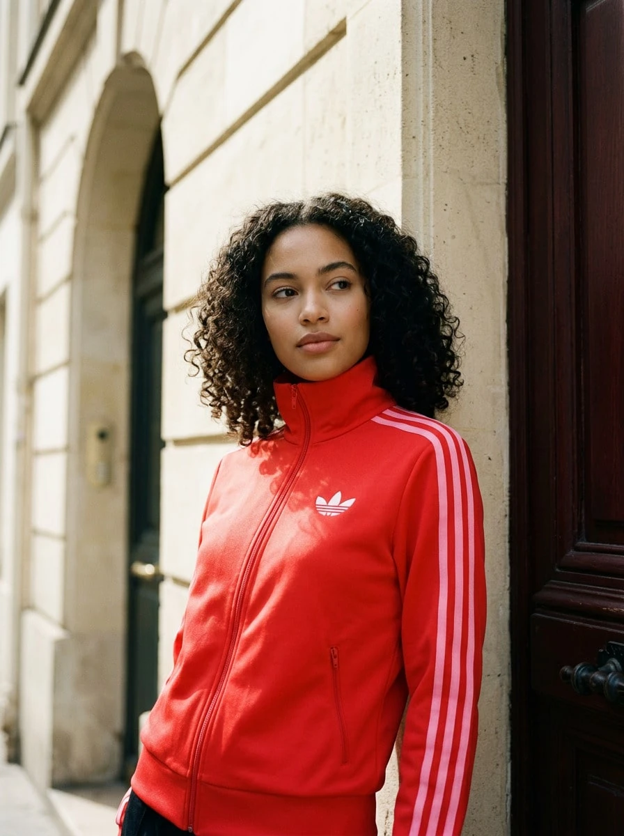 Adidas Sports Jackets Breathable Packable Lightweight Daily Training Travel JW3665 - Red - View 1